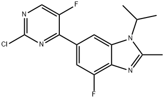 1H-BenziMidazol, 6-(2-chlor-5-fluor-4-pyrimidinyl)-4-fluor-2-methyl-1-(1-methylethyl)-